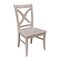 International Concepts Set of 2 Cosmo Chairs, Washed Finish, Washed Gray Taupe C09-14P - alternate 4